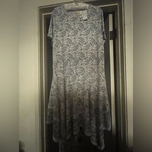 Michael Kors, short sleeve handkerchief dress